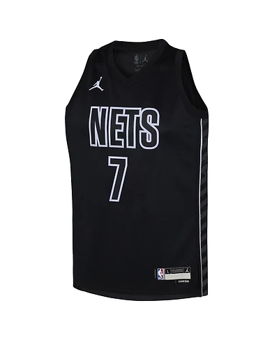 Big Boys Jordan Kevin Durant Black Brooklyn Nets Swingman Jersey - Statement Edition