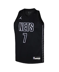 Big Boys Jordan Kevin Durant Black Brooklyn Nets Swingman Jersey - Statement Edition