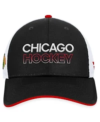 Men's Fanatics Chicago Blackhawks Authentic Pro Rink Trucker Adjustable Hat