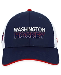 Men's Fanatics Navy Washington Capitals Authentic Pro Rink Trucker Adjustable Hat