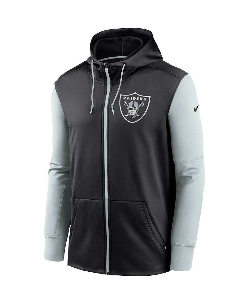 Men's Nike Black Las Vegas Raiders Performance Full-Zip Hoodie