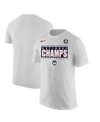 Nike White UConn Huskies 2023 Ncaa Men's Basketball National Champions Pebble T-shirt