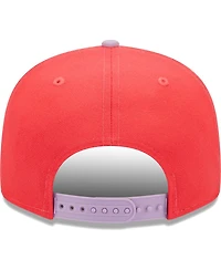 Men's New Era Red, Lavender Las Vegas Raiders Two-Tone Color Pack 9FIFTY Snapback Hat