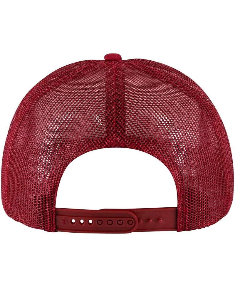 Men's '47 Brand White, Crimson Alabama Crimson Tide Article Foam Front Trucker Hat