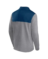 Men's Fanatics Heather Gray Seattle Kraken Launch It Quarter-Zip Jacket