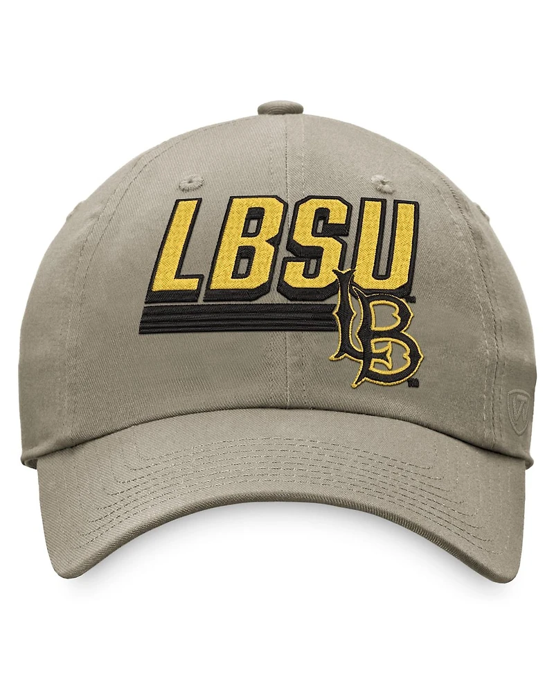 Men's Top of the World Khaki Cal State Long Beach The Beach Slice Adjustable Hat
