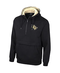 Men's Colosseum Black Ucf Knights Team Half-Zip Pullover Hoodie