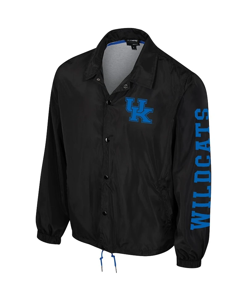 Men's and Women's The Wild Collective Black Kentucky Wildcats Coaches Full-Snap Jacket