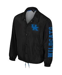 Men's and Women's The Wild Collective Black Kentucky Wildcats Coaches Full-Snap Jacket