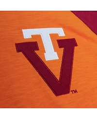 Men's Mitchell & Ness Orange Virginia Tech Hokies Legendary Slub Raglan Long Sleeve T-shirt