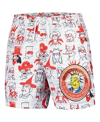 Men's Freeze Max White The Simpsons Bart School Doodles Shorts