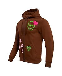 Men's and Women's Freeze Max Brown Looney Tunes Sylvester Full-Zip Hoodie