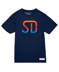 Women's Mitchell & Ness Navy San Diego Fc Monogram T-shirt