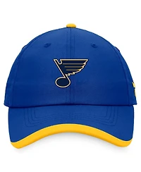Men's Fanatics Blue St. Louis Blues Authentic Pro Rink Pinnacle Adjustable Hat
