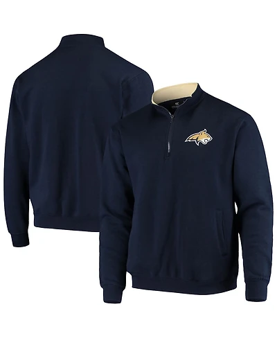 Men's Colosseum Navy Montana State Bobcats Tortugas Logo Quarter-Zip Jacket