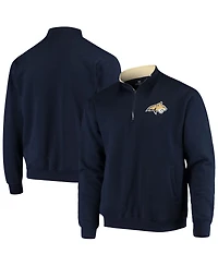 Men's Colosseum Navy Montana State Bobcats Tortugas Logo Quarter-Zip Jacket