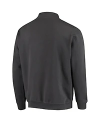 Men's Colosseum Charcoal Rutgers Scarlet Knights Tortugas Logo Quarter-Zip Jacket