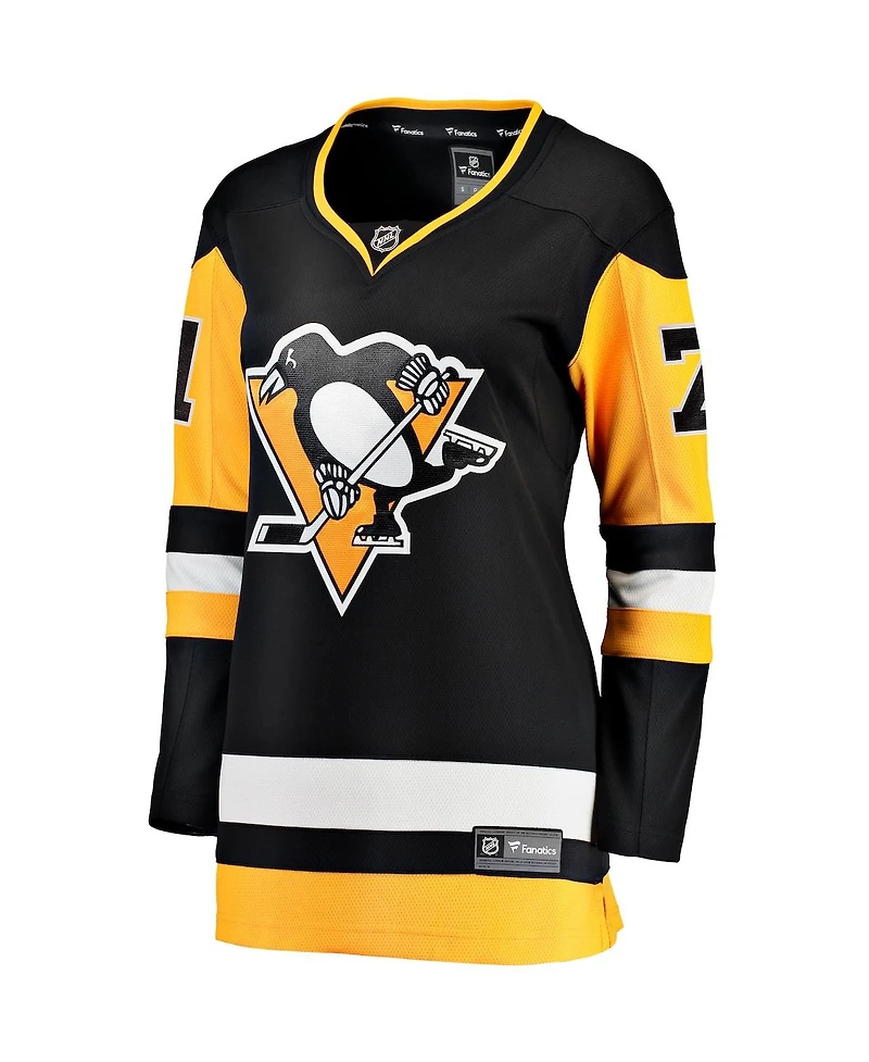 Women's Fanatics Evgeni Malkin Black Pittsburgh Penguins Home Breakaway Player Jersey