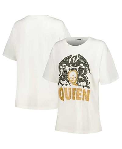 Women's Daydreamer White Distressed Wu-Tang Graphic T-shirt