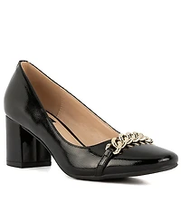 Jones New York Women's Korsa Chain Detail Block Heel Dress Pumps