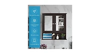 Bathroom Wall-Mount Mirror Cabinet Organizer for Stylish Storage and Space-Saving Solutions