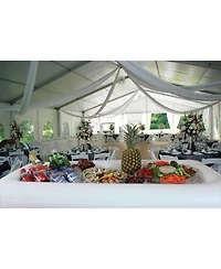 Sorbus White Inflatable Serving Bar With Drain Plug 3 pack