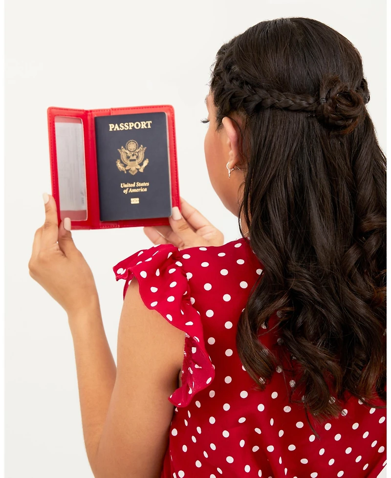Disney Mickey & Minnie Passport Holder - Cute Travel Wallet for Disney Fans, Officially Licensed