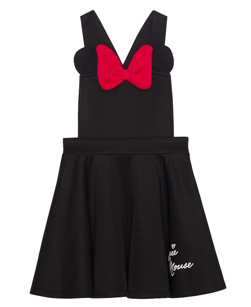 Disney Little Girls Minnie Hearts Short Sleeve T-shirt and Dress, 2 Pc. Set