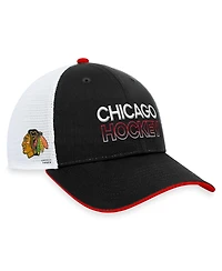 Men's Fanatics Chicago Blackhawks Authentic Pro Rink Trucker Adjustable Hat