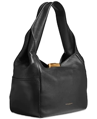 Donna Karan New York Amagansett Soft-Rolled Leather Shoulder with Sculpted Magnet Closure