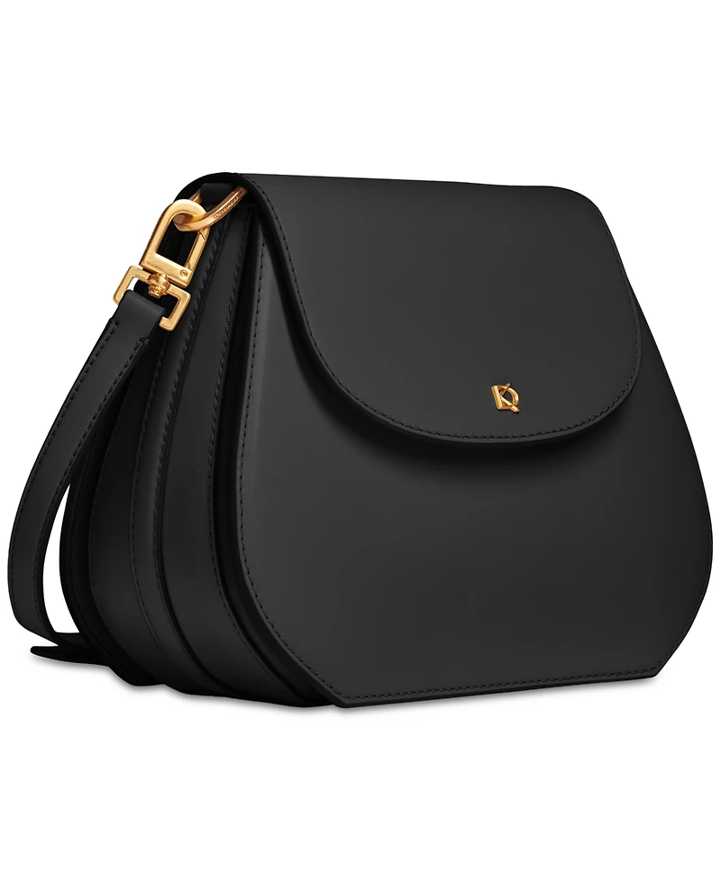 Donna Karan New York Bellerose Leather Flap Crossbody