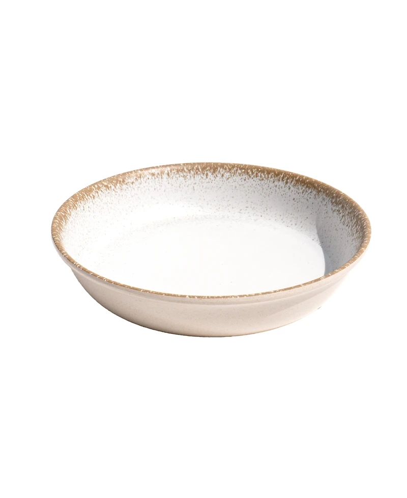 Abode Homewares Carmel Reactive Low Bowl Merge 8" , 29.5 oz, Set of 6