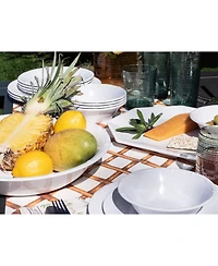 Abode Homewares Bamboo Raised Rim Octagonal Platter, 16"