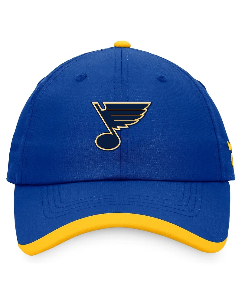 Men's Fanatics Blue St. Louis Blues Authentic Pro Rink Pinnacle Adjustable Hat