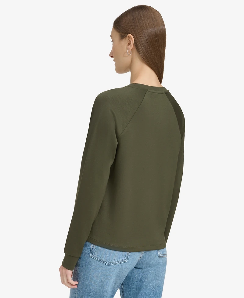 Andrew Marc Sport Women's Quarter-Zip Scuba Top