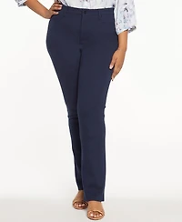 Nydj Plus Marilyn Straight Pants