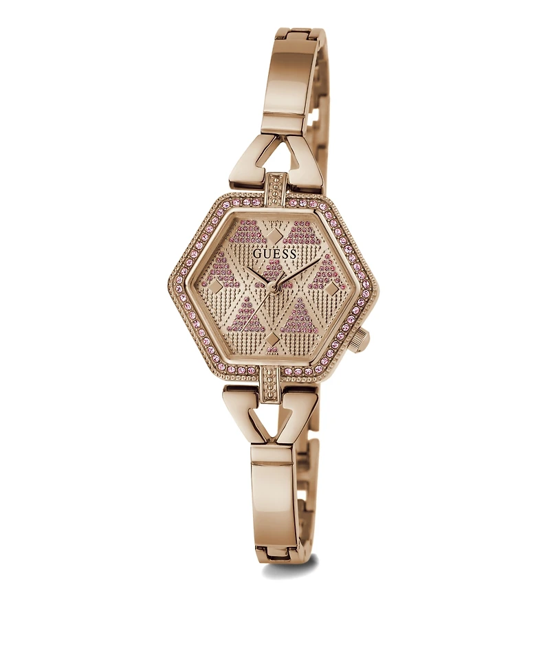 Women's Analog Rose Gold-Tone Steel Watch 28mm