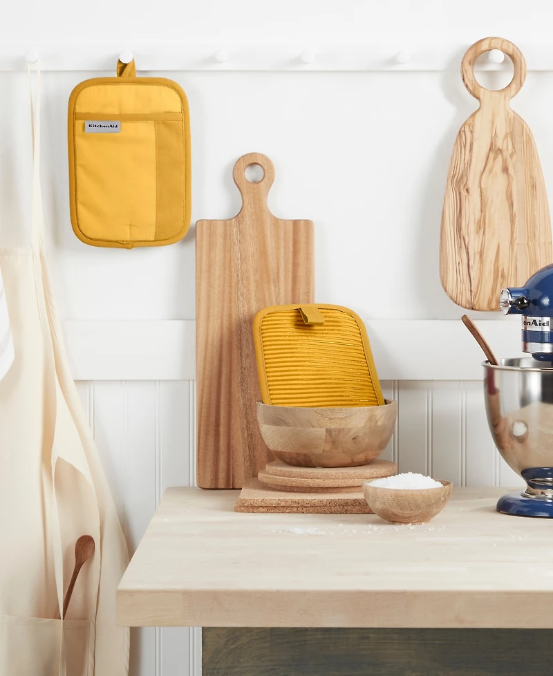 KitchenAid Beacon Two-Tone Pot Holder 2-Pack Set, 7" x 10"