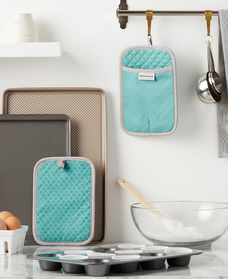 KitchenAid Asteroid Pot Holder 2-Pack Set, 7" x 10"