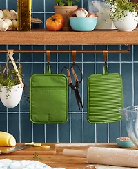 KitchenAid Ribbed Soft Silicone Pot Holder 2-Pack Set, 7" x 9"