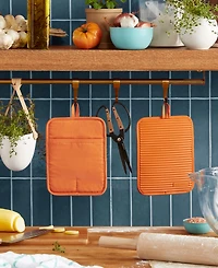 KitchenAid Ribbed Soft Silicone Pot Holder 2-Pack Set, 7" x 9"