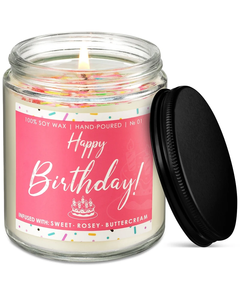 Lovery Happy Birthday Candle, 6.7 oz.