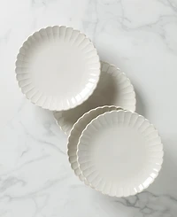 Lenox French Perle Scallop Dinner Plates, Set of 4