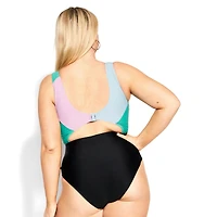 City Chic Plus Lulu Splice 1 Piece
