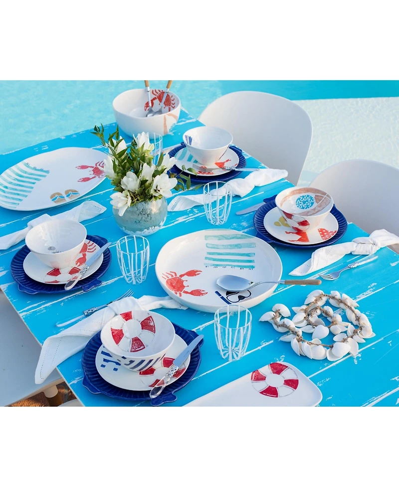 Vietri Riviera Assorted Salad Plates, Set of 4