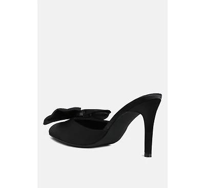 London Rag Sidonie Bow Detail Stiletto Mules Women
