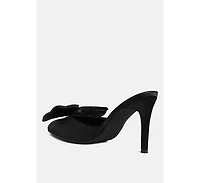 London Rag Sidonie Bow Detail Stiletto Mules Women