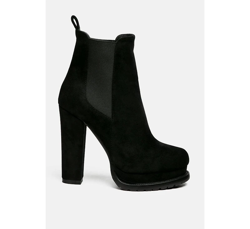 Spire Suede Block Heeled Boots