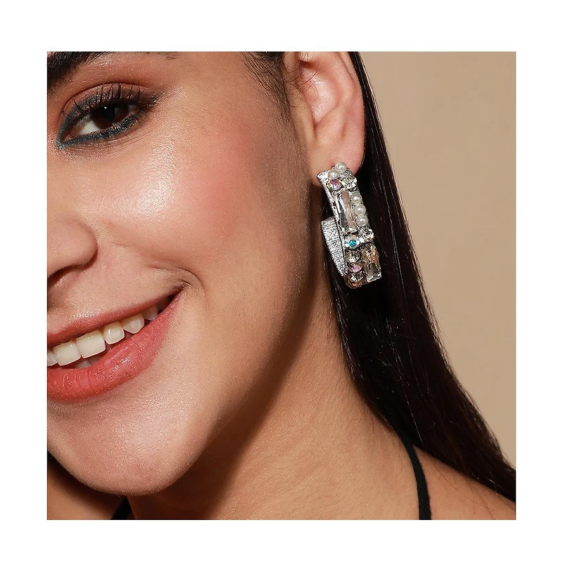 Sohi Women's Allurement Hoop Earrings