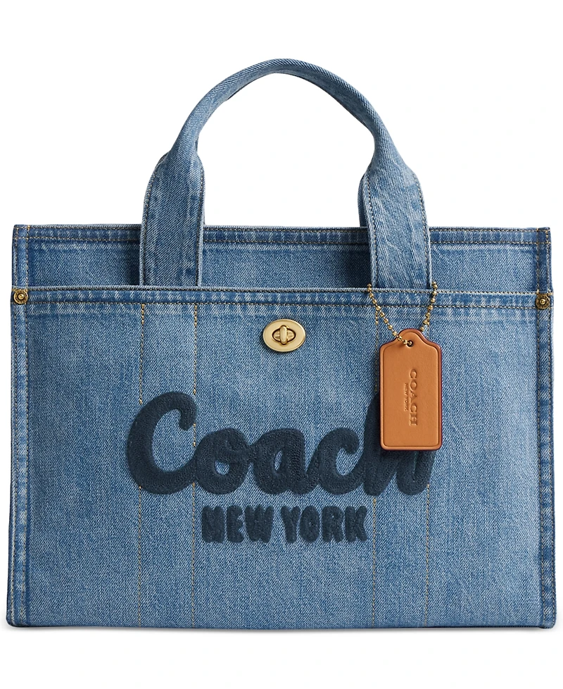 Coach Denim Cargo Tote